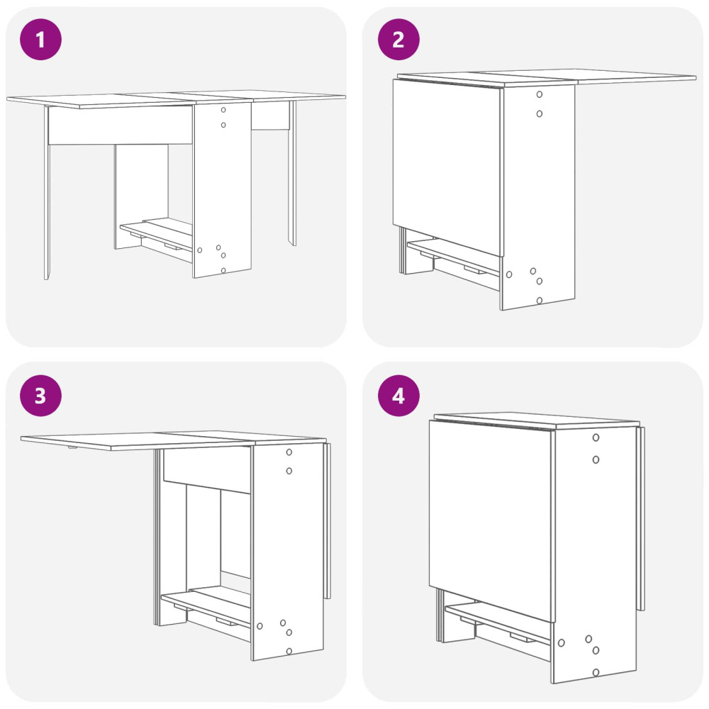 Produktbild för Matbord 138 x 70 x 73,5 cm Konstruerat trä Grå Sonoma