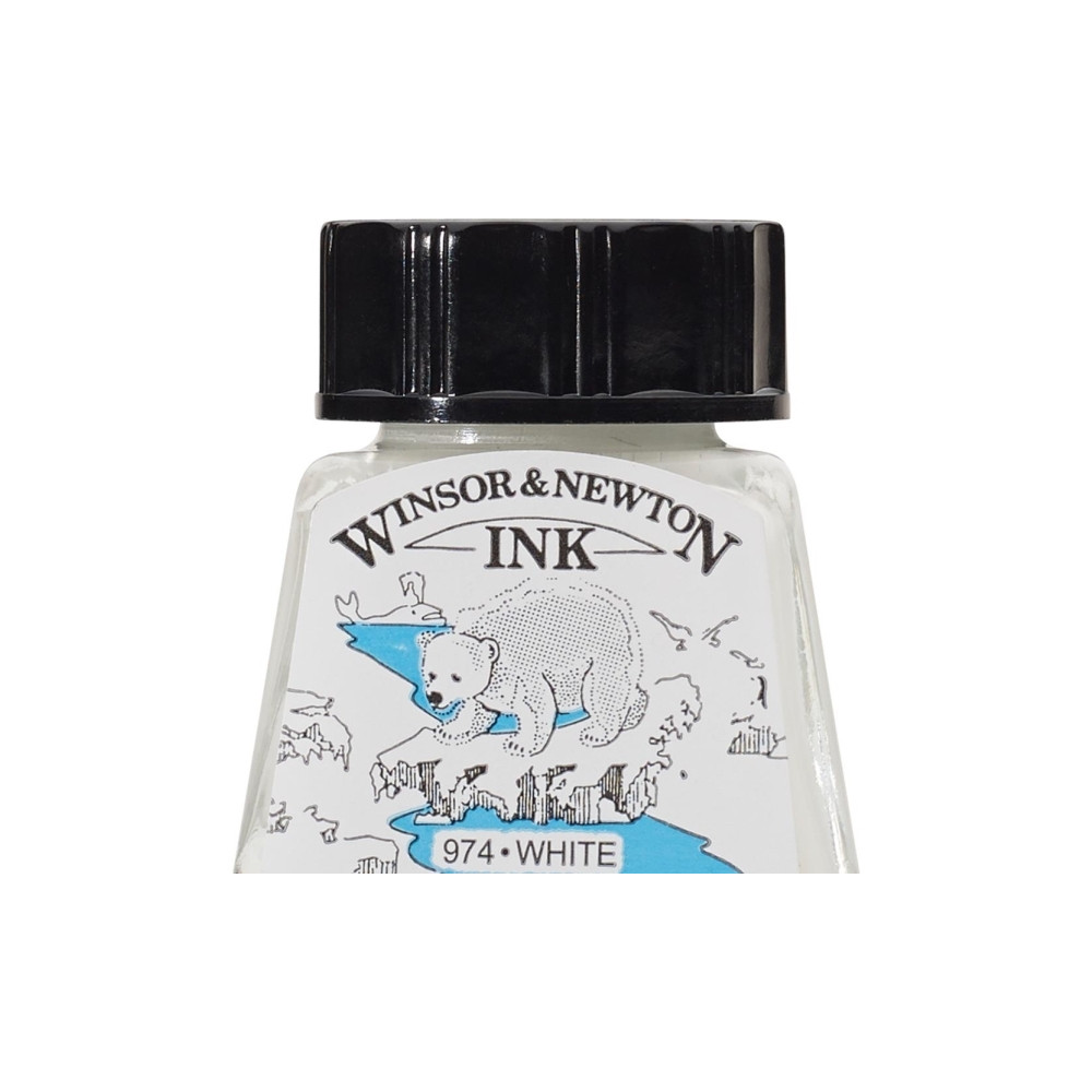 Produktbild för Winsor &amp Newton Winsor &amp Newton Teckningsbläck Vit 14m...