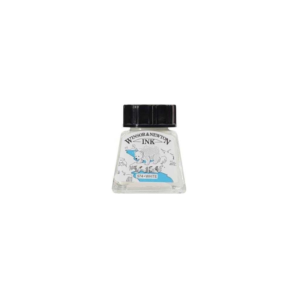 Produktbild för Winsor &amp Newton Winsor &amp Newton Teckningsbläck Vit 14m...