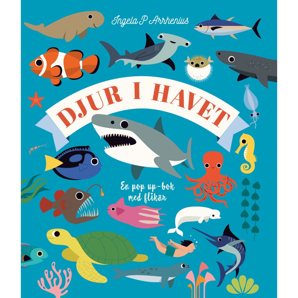 Produktbild för Djur i havet : en pop up-bok med flikar (bok, board book)