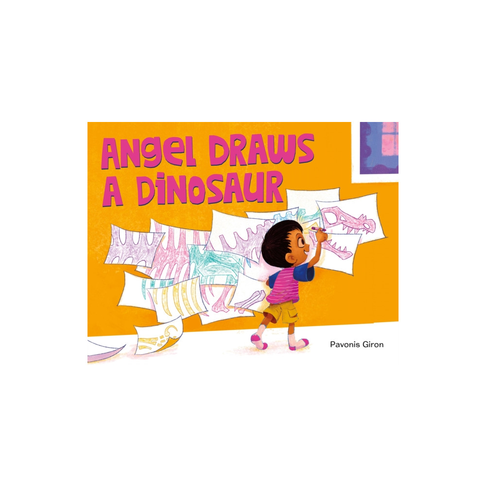 Produktbild för Angel Draws a Dinosaur (inbunden, eng)