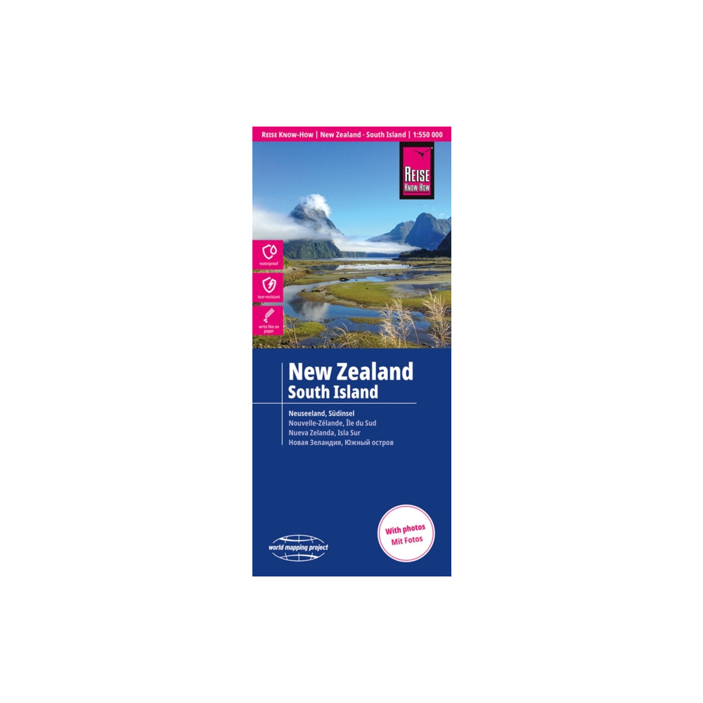 Produktbild för New Zealand, South Island (1:550.000)