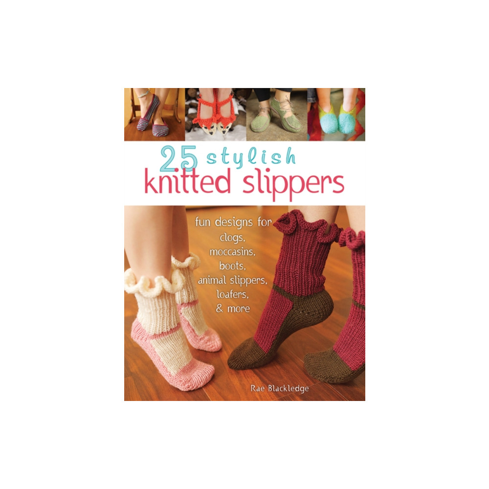 Produktbild för 25 Stylish Knitted Slippers (häftad, eng)