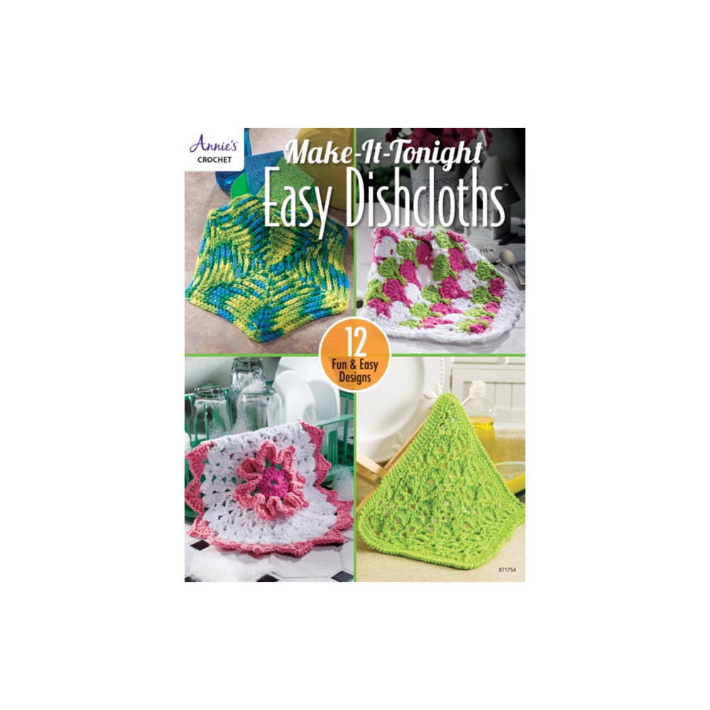 Produktbild för Make-It-Tonight Easy Dishcloths (häftad, eng)