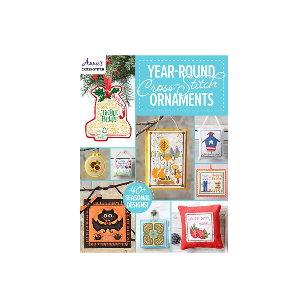 Produktbild för Year-Round Cross-Stitch Ornaments (häftad, eng)