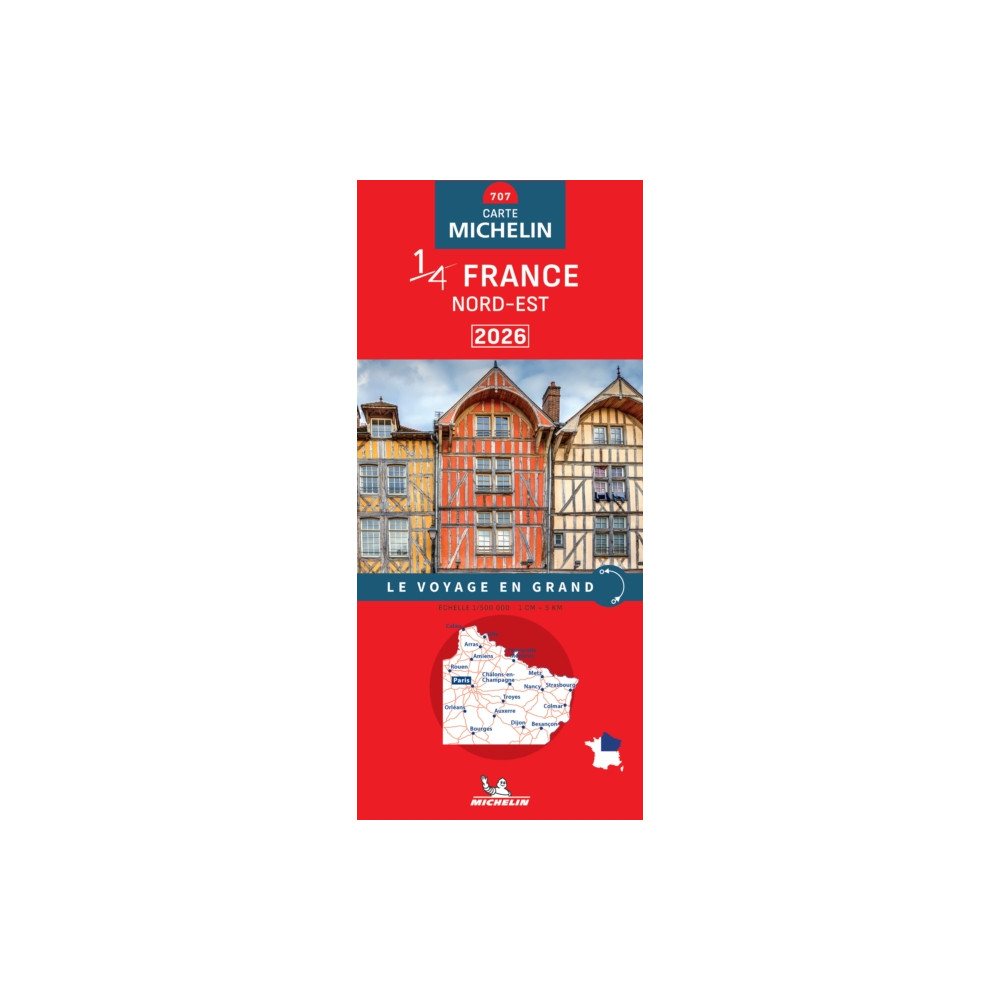 Produktbild för Northeastern France 2026 - Michelin National Map 707