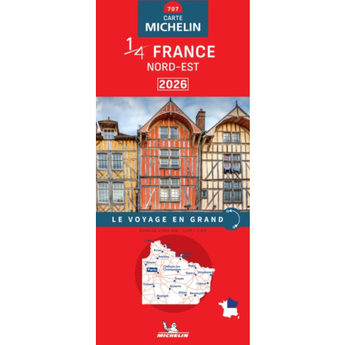 Michelin Editions Des Voyages Northeastern France 2026 - Michelin National Map 707
