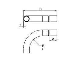 Produktbild för OBO stålböj 16 mm