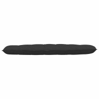 Produktbild för Ryggkudde Svart 180 x 50 cm Mikrofiber Tyg