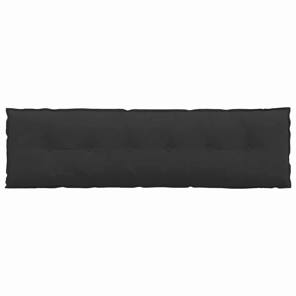 Produktbild för Ryggkudde Svart 180 x 50 cm Mikrofiber Tyg