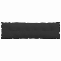 Produktbild för Ryggkudde Svart 180 x 50 cm Mikrofiber Tyg