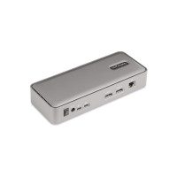 Produktbild för StarTech.com Dual-Laptop USB-C KVM Docking Station, Dual Monitor 4K 60Hz DisplayPort Dock, 5-Port USB Hub, GbE, 90W/45W Power Delivery to Two Laptops, Windows/Mac, 2-Host KVM Dock - dockningsstation - USB-C 3.2 Gen 2 - 2 x DP - 1GbE - TAA-kompatibel