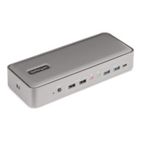 Produktbild för StarTech.com Dual-Laptop USB-C KVM Docking Station, Dual Monitor 4K 60Hz DisplayPort Dock, 5-Port USB Hub, GbE, 90W/45W Power Delivery to Two Laptops, Windows/Mac, 2-Host KVM Dock - dockningsstation - USB-C 3.2 Gen 2 - 2 x DP - 1GbE - TAA-kompatibel