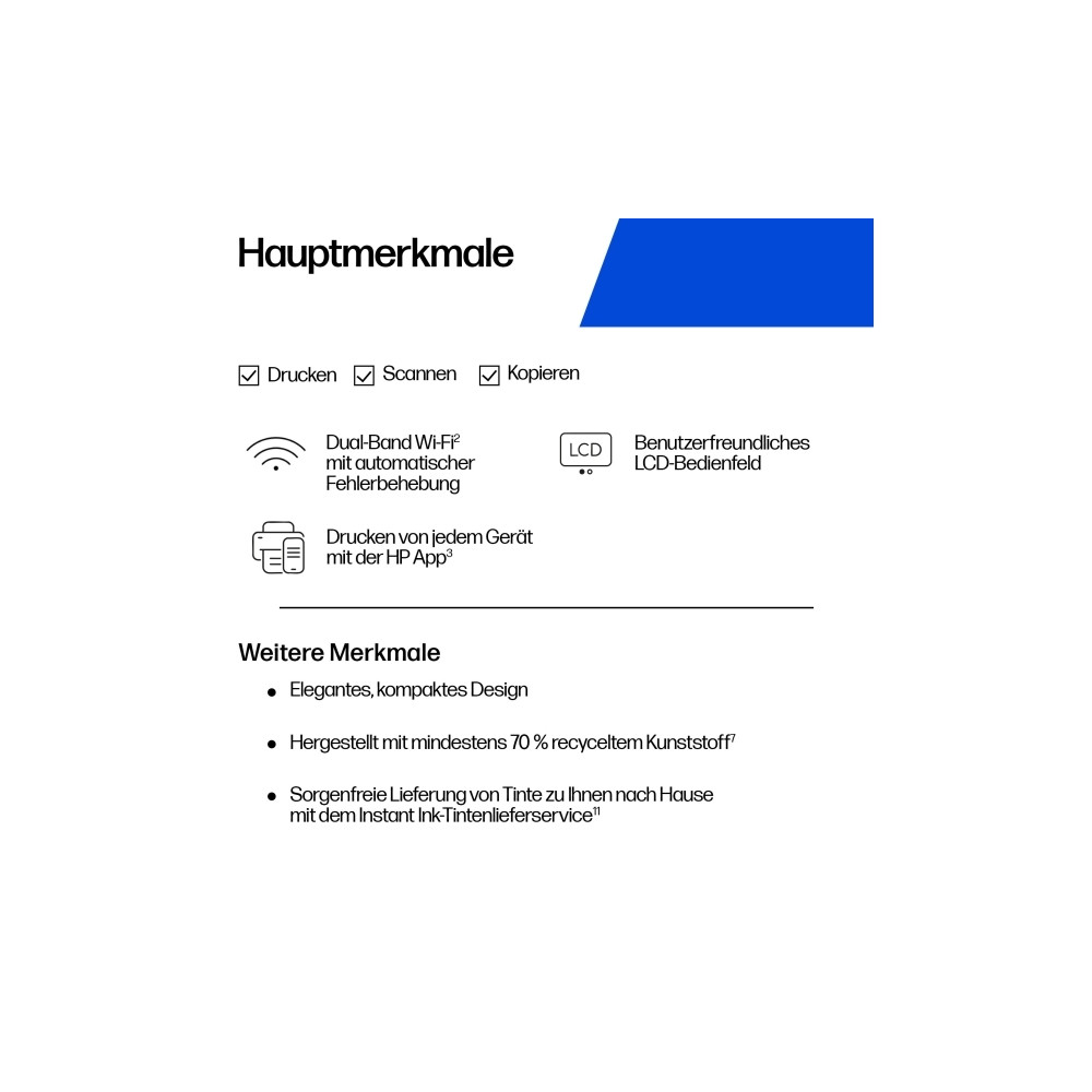 Produktbild för HP Deskjet 2922 All-in-One - multifunktionsskrivare - färg