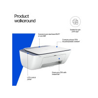 Produktbild för HP Deskjet 2922 All-in-One - multifunktionsskrivare - färg