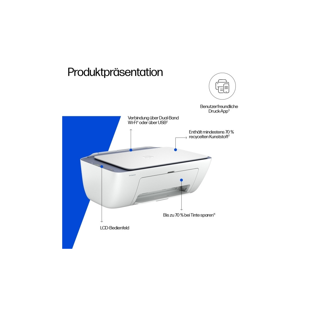 Produktbild för HP Deskjet 2922 All-in-One - multifunktionsskrivare - färg