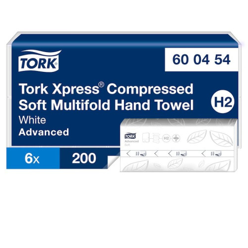 TORK Tork Xpress® H2 Soft Multifold Komprimerade Handdukar, Vita
