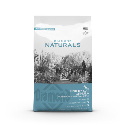 Diamond Cover Diamond Naturals Finicky Cat Chicken meal & rice torrfoder f...
