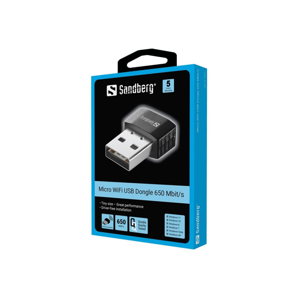 Produktbild för Sandberg Micro WiFi USB Dongle - nätverksadapter - USB 2.0