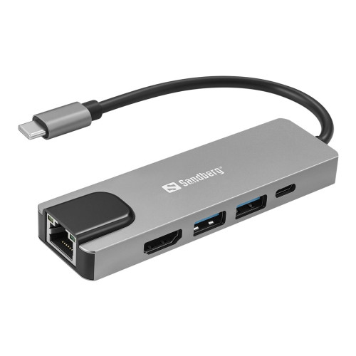 Sandberg Sandberg - dockningsstation - USB-C - HDMI - 1GbE