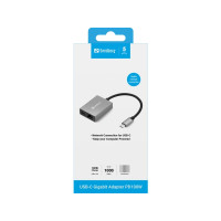 Produktbild för Sandberg - nätverksadapter - USB-C - Gigabit Ethernet