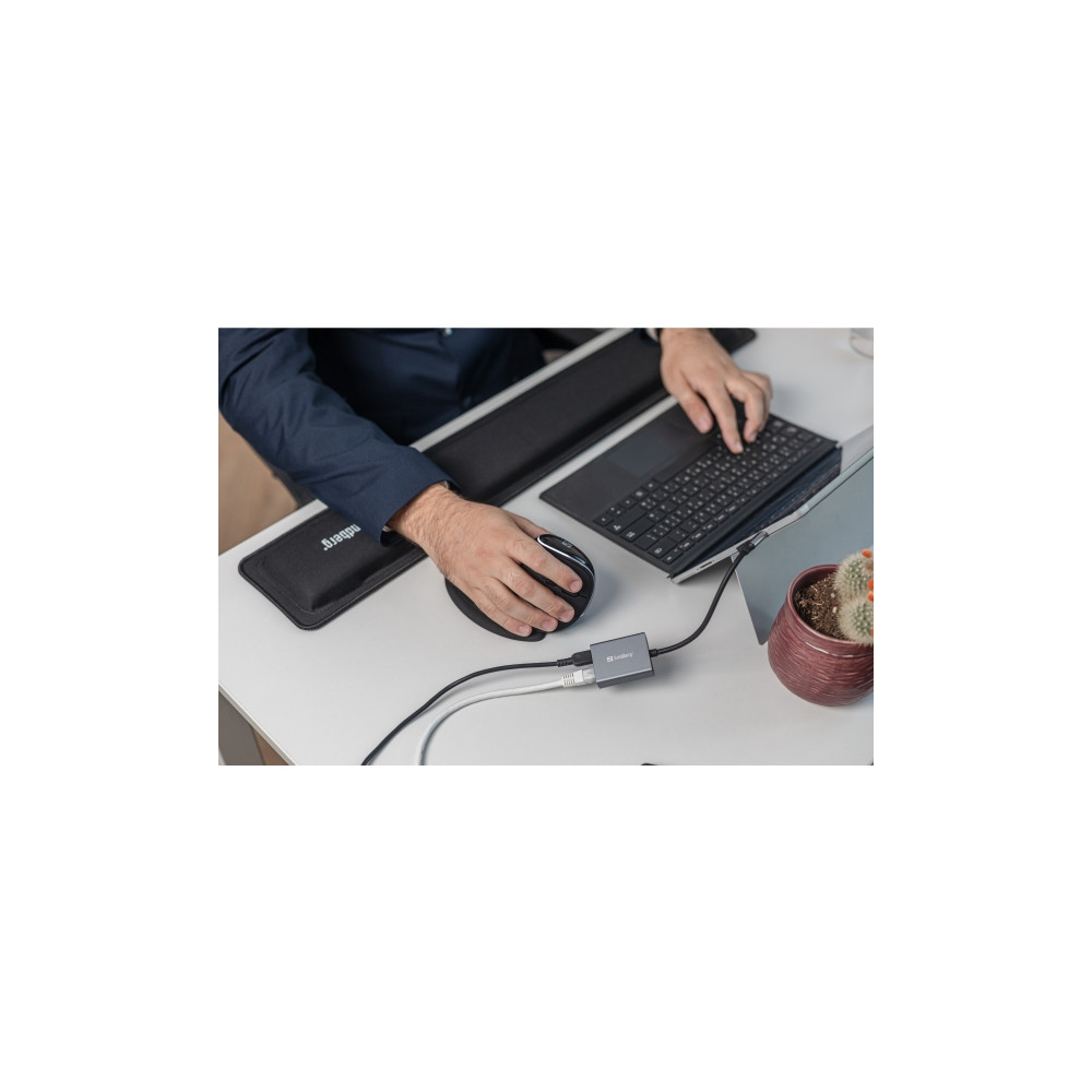Produktbild för Sandberg - nätverksadapter - USB-C - Gigabit Ethernet