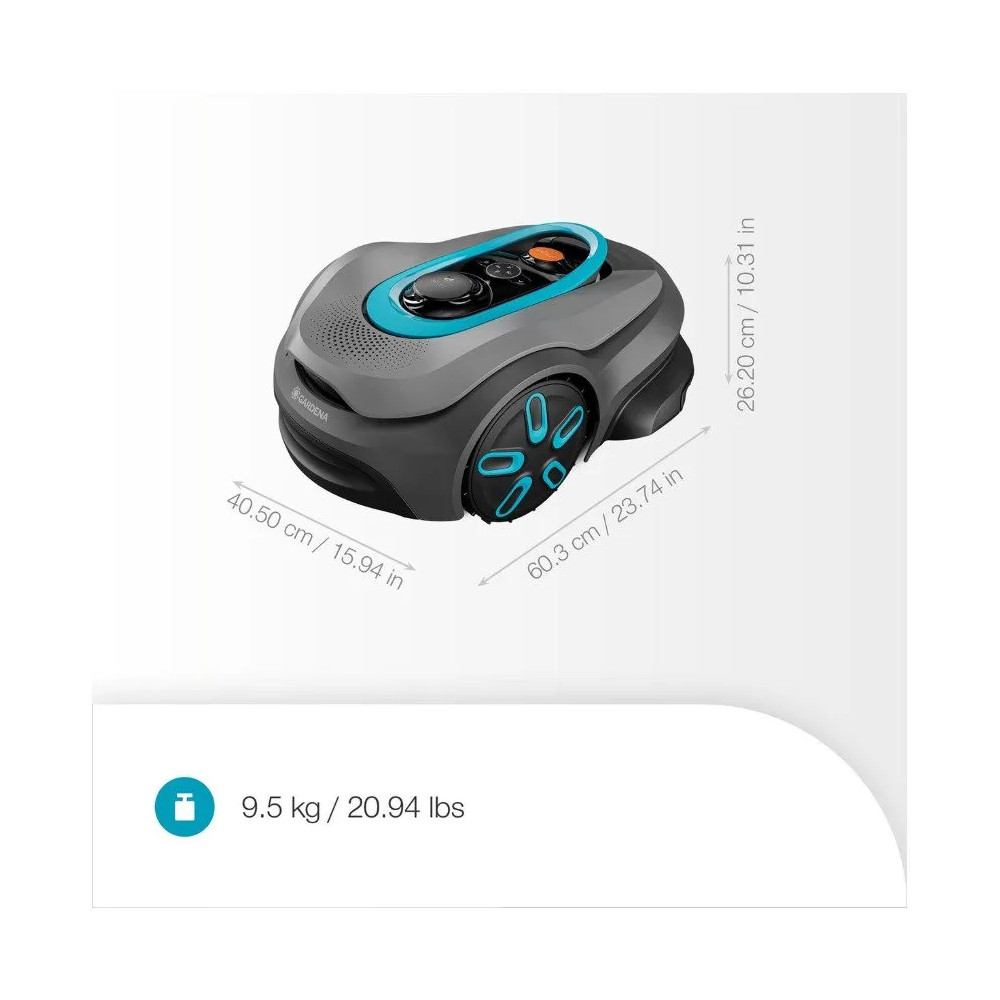 Produktbild för Gardena Sladdlös robotgräsklippare smart SILENO sense