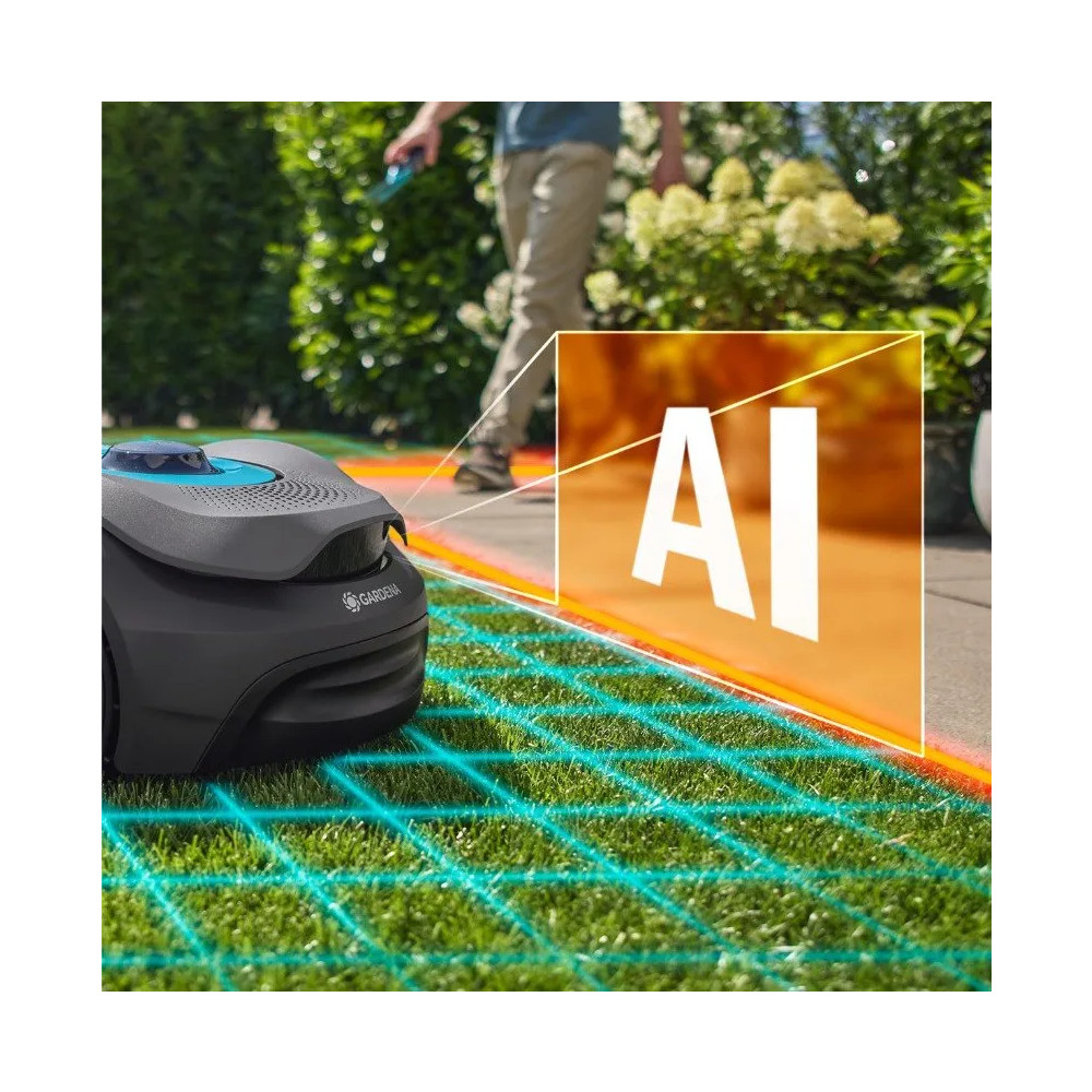 Produktbild för Gardena Sladdlös robotgräsklippare smart SILENO sense