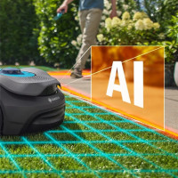 Produktbild för Gardena Sladdlös robotgräsklippare smart SILENO sense