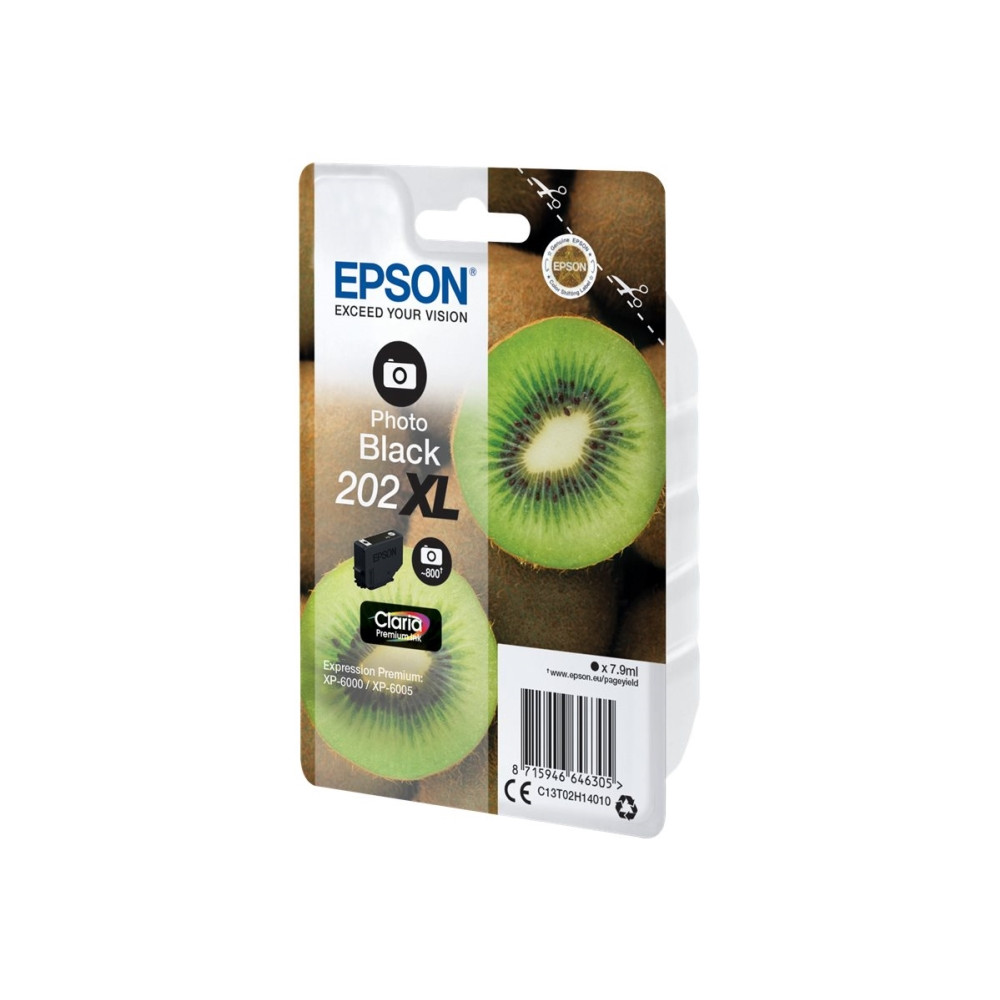 Produktbild för Epson 202XL - hög kapacitet - foto-svart - original - bläckpatron