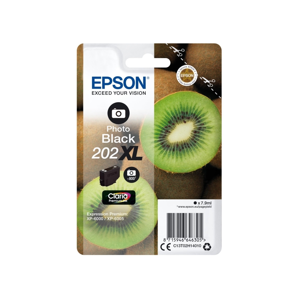 Produktbild för Epson 202XL - hög kapacitet - foto-svart - original - bläckpatron