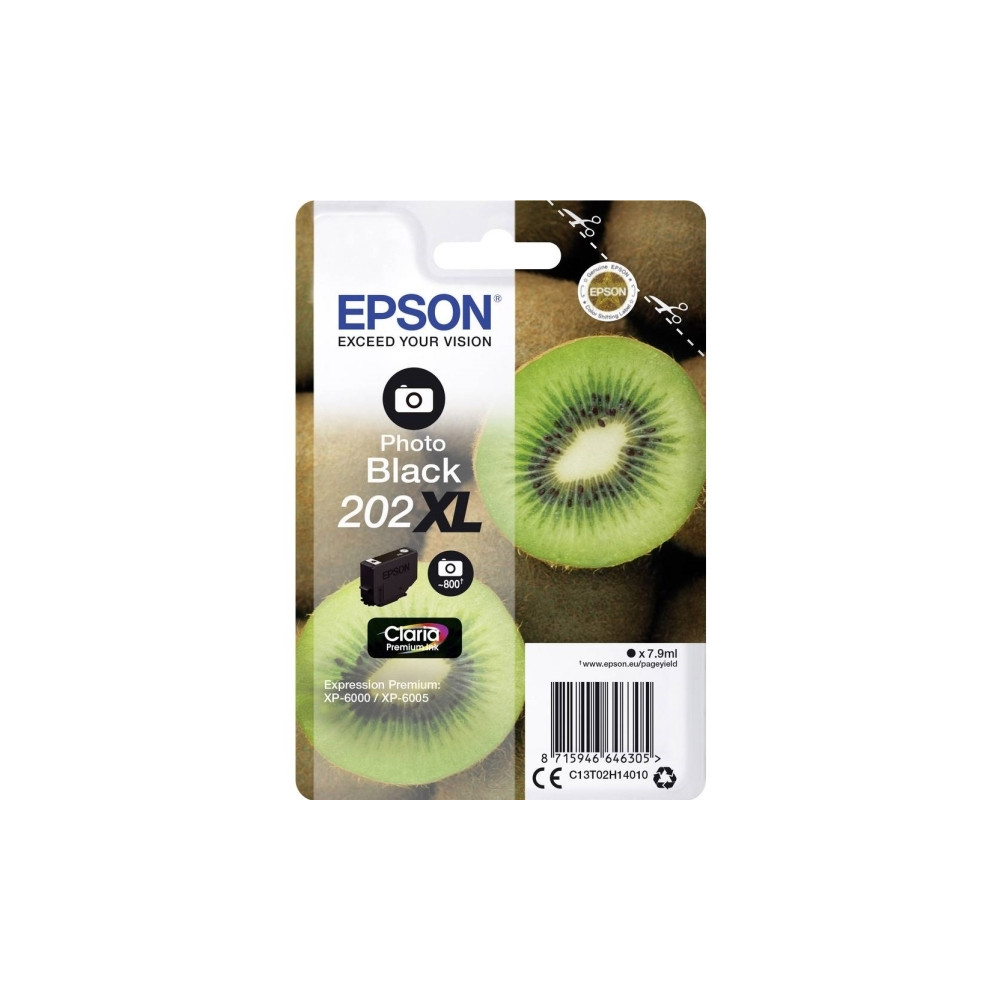 Produktbild för Epson 202XL - hög kapacitet - foto-svart - original - bläckpatron