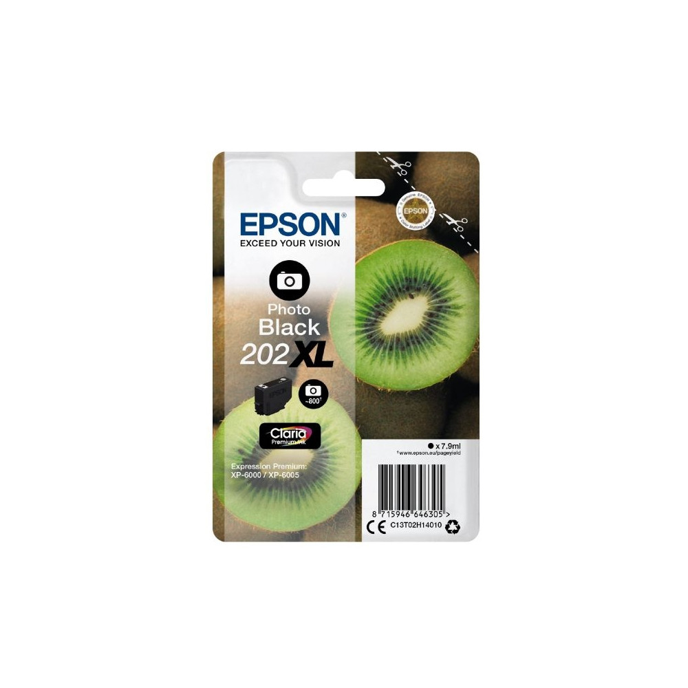 Produktbild för Epson 202XL - hög kapacitet - foto-svart - original - bläckpatron
