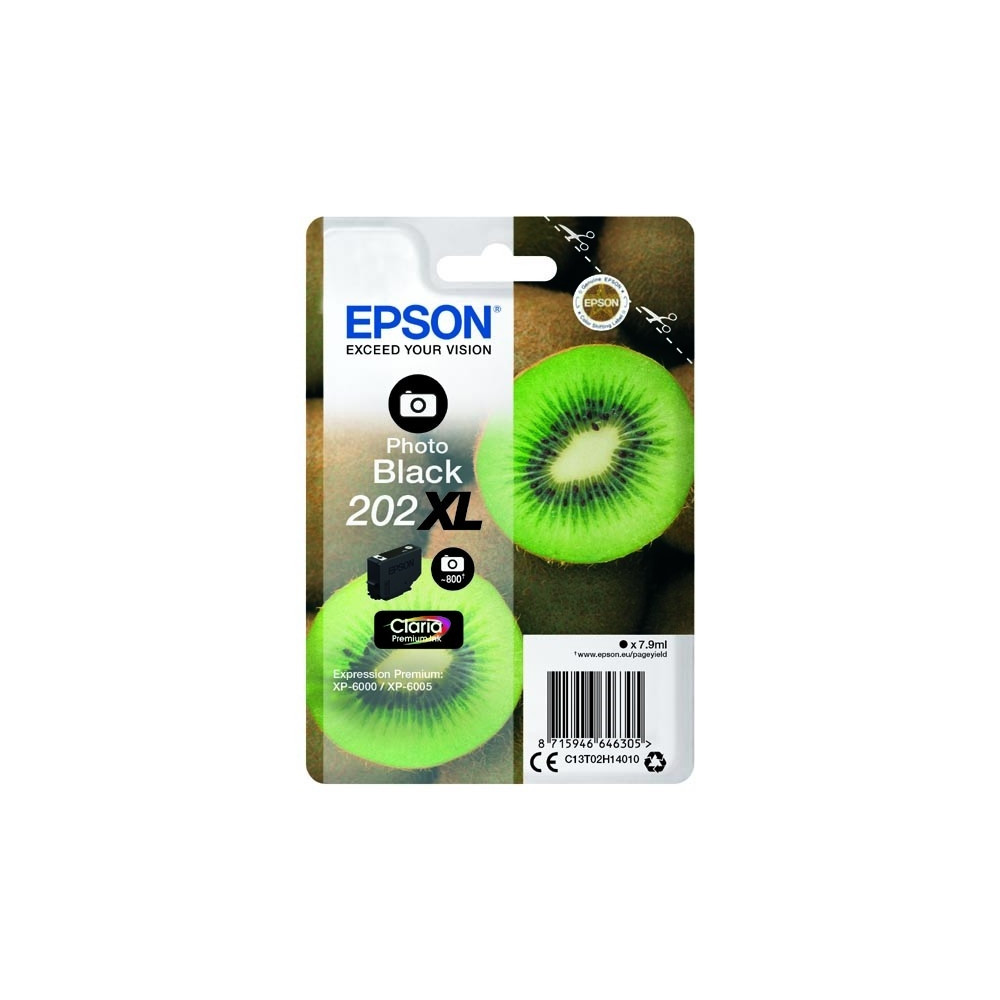 Produktbild för Epson 202XL - hög kapacitet - foto-svart - original - bläckpatron