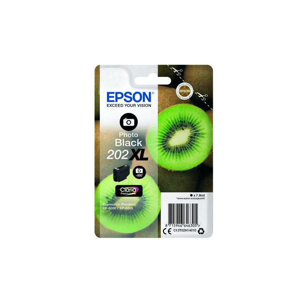 Produktbild för Epson 202XL - hög kapacitet - foto-svart - original - bläckpatron