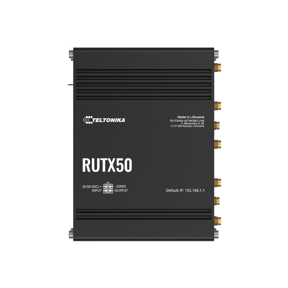 Produktbild för Teltonika RUTX50 - trådlös router - WWAN - Wi-Fi 5 - 3G, 4G, 5G - skrivbordsmodell