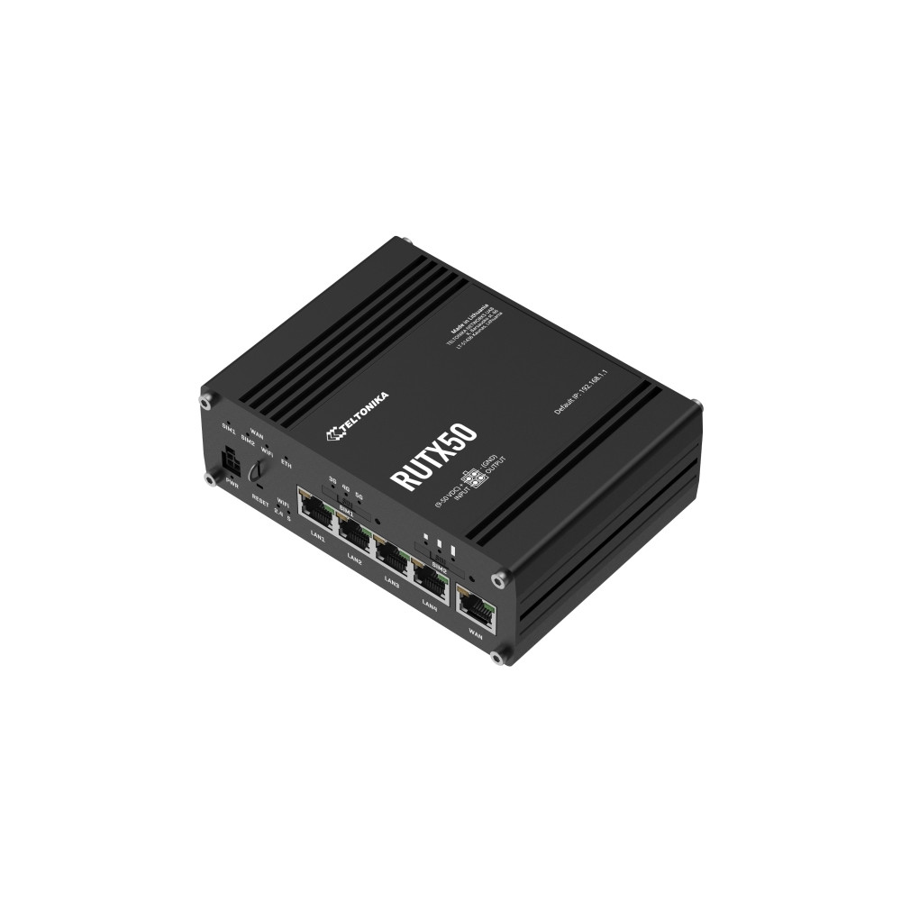 Produktbild för Teltonika RUTX50 - trådlös router - WWAN - Wi-Fi 5 - 3G, 4G, 5G - skrivbordsmodell