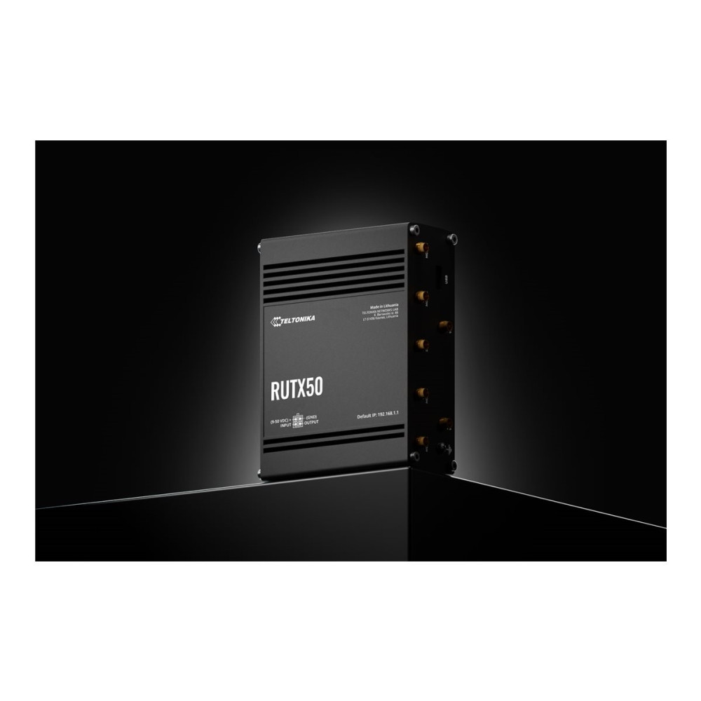 Produktbild för Teltonika RUTX50 - trådlös router - WWAN - Wi-Fi 5 - 3G, 4G, 5G - skrivbordsmodell