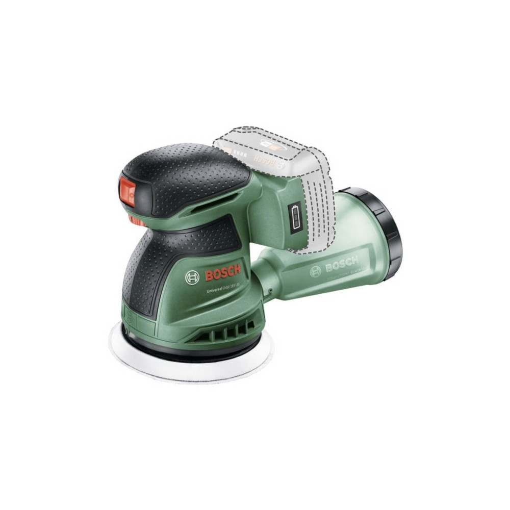 Produktbild för Bosch UniversalOrbit 18V-20, Rundslipmaskin, Svart, Grön, 10...