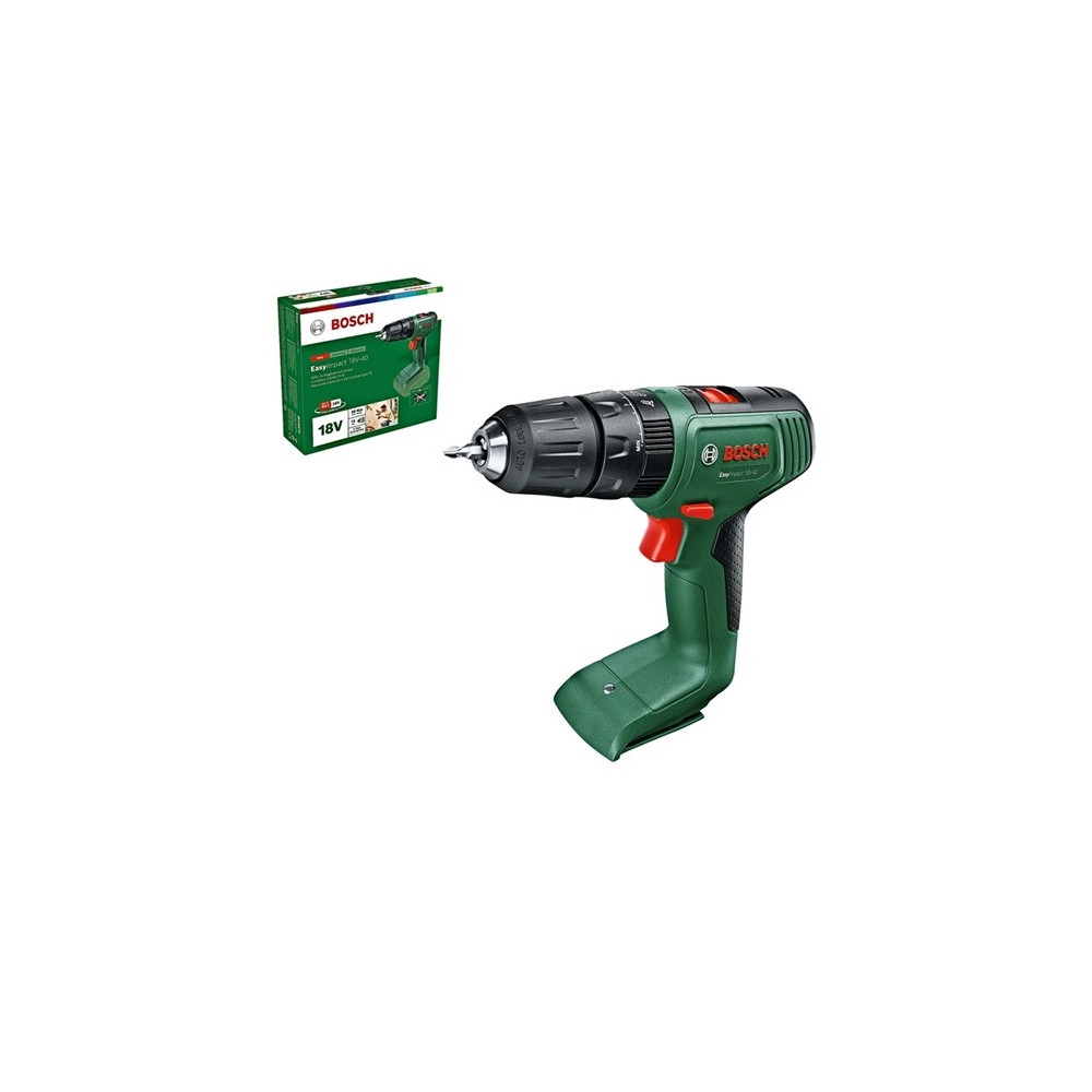 Produktbild för Bosch EasyImpact 18V-40 - slagborr/skruvdragare - sladdlös - 2 hastigheter - inget batteri