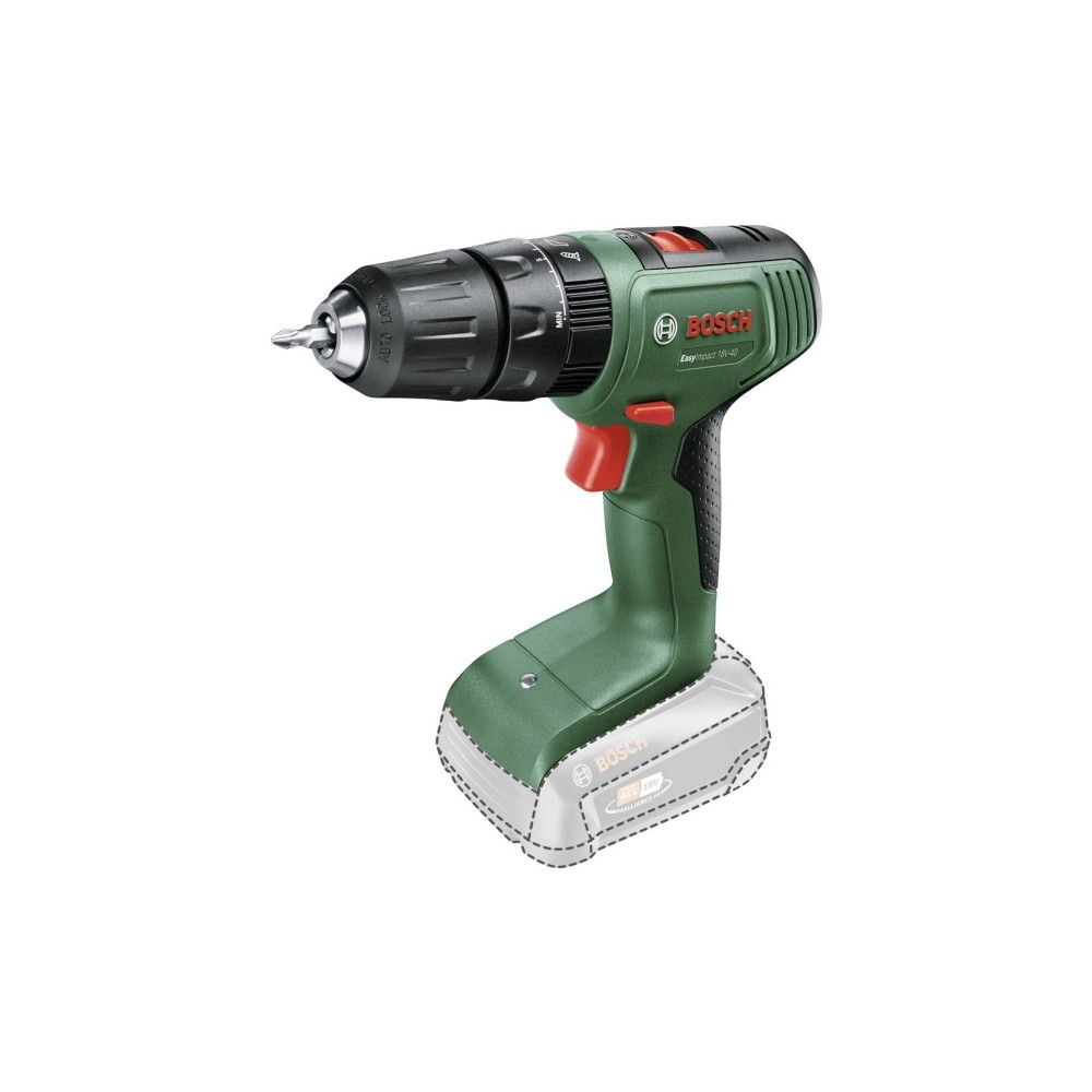 Produktbild för Bosch EasyImpact 18V-40 - slagborr/skruvdragare - sladdlös - 2 hastigheter - inget batteri