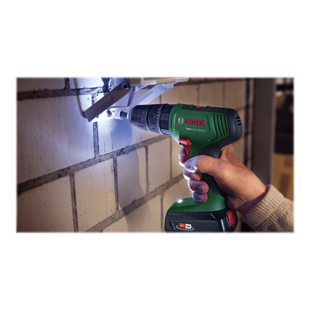 Produktbild för Bosch EasyImpact 18V-40 - slagborr/skruvdragare - sladdlös - 2 hastigheter - inget batteri