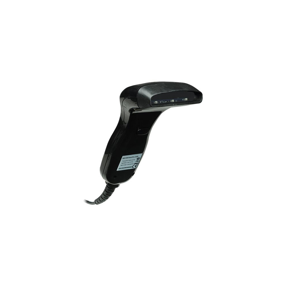 Produktbild för Manhattan Contact CCD Handheld Barcode Scanner, USB, 80mm Scan Width, Cable 152cm, Max Ambient Light: 3,000 lux (sunlight), Black, Three Year Warranty, Box - streckkodsskanner