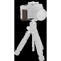 Produktbild för SmallRig 6237 L-Shaped Mount Plate with Wooden Handle for FUJIFILM X-E5 (Ebony, Black)
