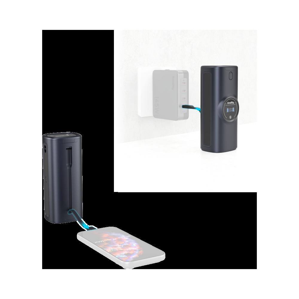 Produktbild för SmallRig 5108 Power Bank Charger Case Kit for Canon LP-E6P / LP-E6NH Camera Batteries