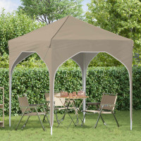 Produktbild för Pop-up Partytält 194 x 194 x 245 cm Gräddvit