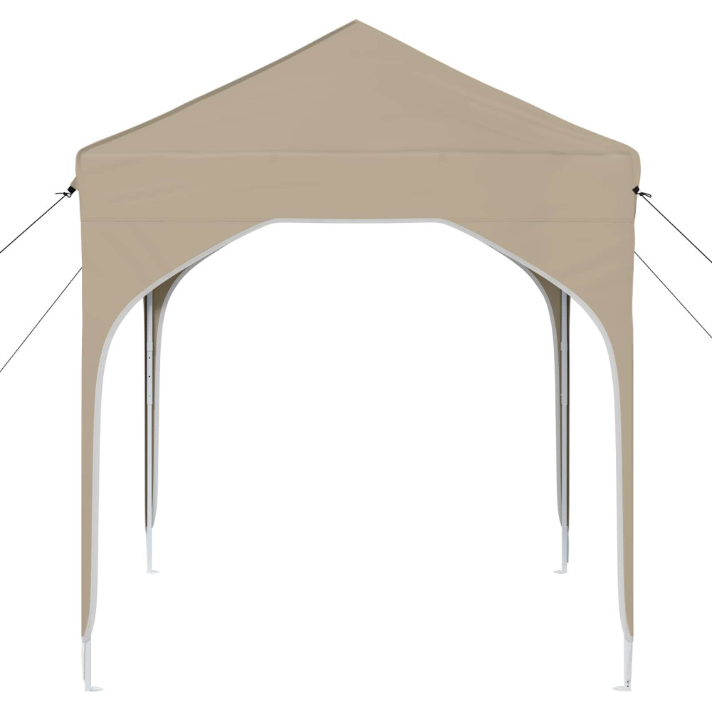 Produktbild för Pop-up Partytält 194 x 194 x 245 cm Gräddvit
