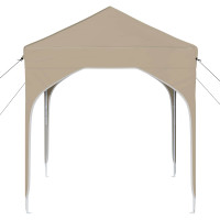 Produktbild för Pop-up Partytält 194 x 194 x 245 cm Gräddvit