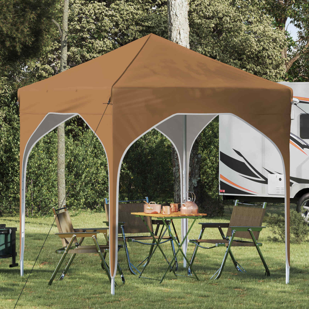 Produktbild för Pop-up Partytält 194 x 194 x 245 cm Beige