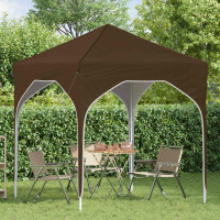 Produktbild för Pop-up Partytält 194 x 194 x 245 cm Taupe